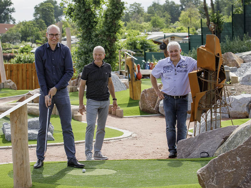 Il contributo di FERALPI STAHL per il nuovo campo da minigolf di Riesa