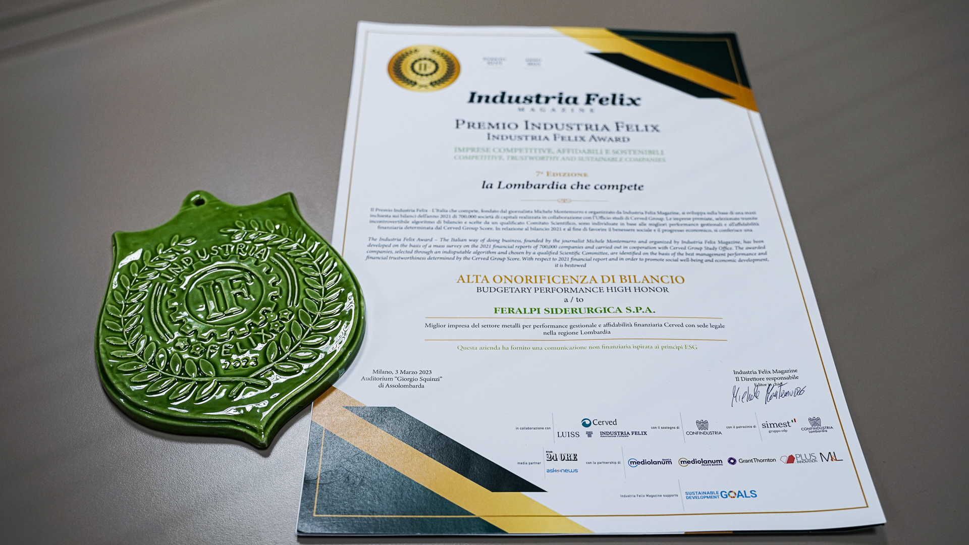 Premio "Industria Felix 2023"